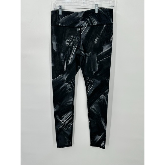 Aloha Island Pants - Alo Yoga Pants Leggings Paint Brush Stroke Womens M Athleisure Athletic Pocket